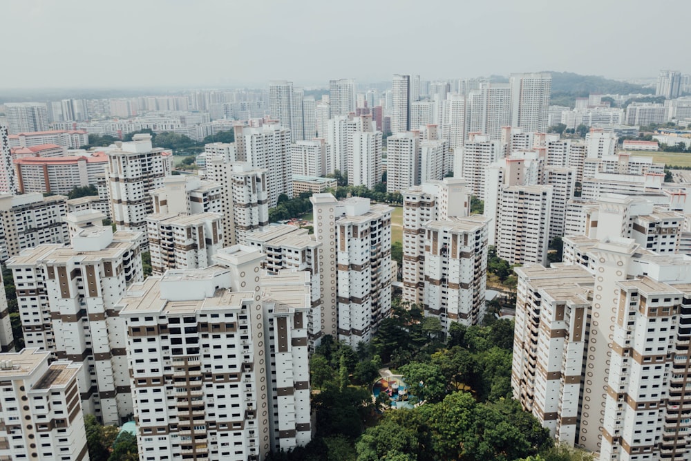 white concrete buildings at daytime