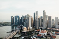 A panoramic view of Lagos Island skyline highlighting residential buildings developed by Sleekhold Properties.