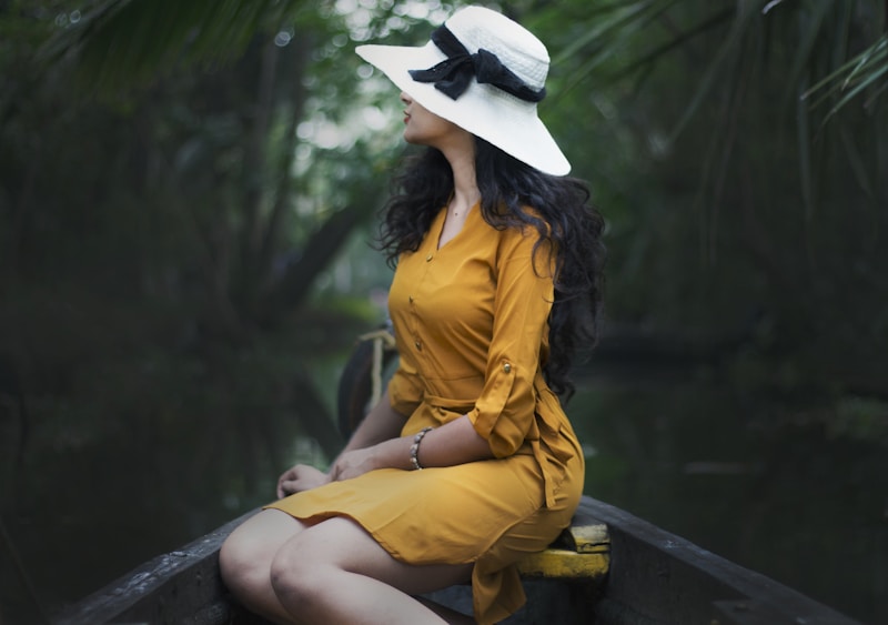 Fashionable moment on black surface