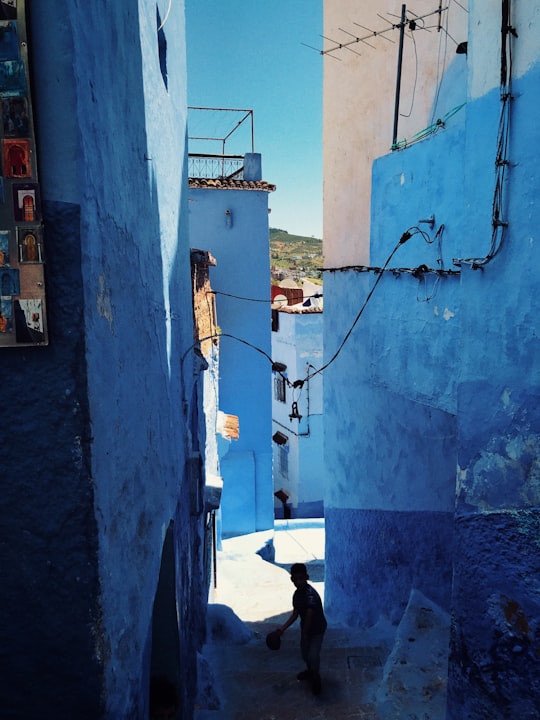 gray concrete building during daytime in Chefchaouen Morocco