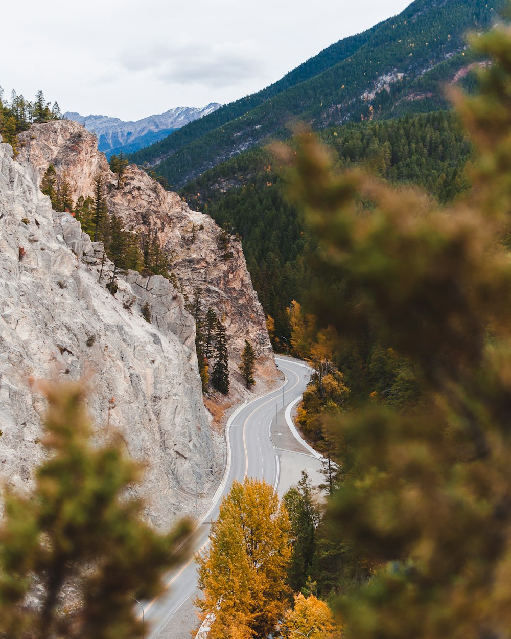 high-angle photography of empty road