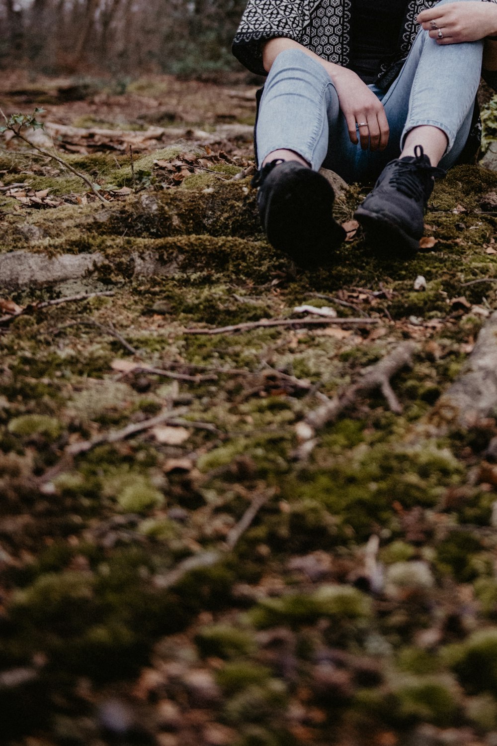 person sitting on ground