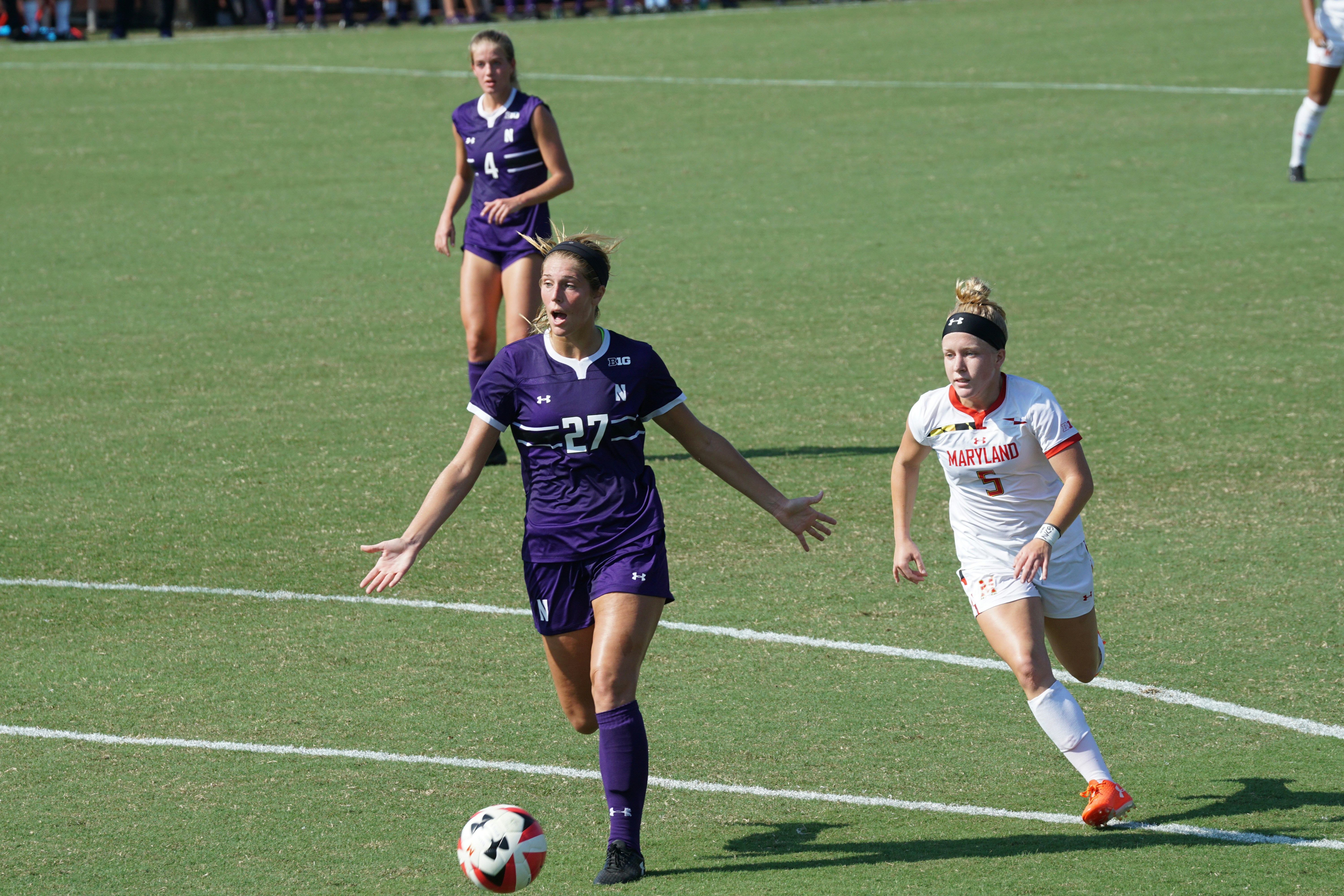 College soccer match
