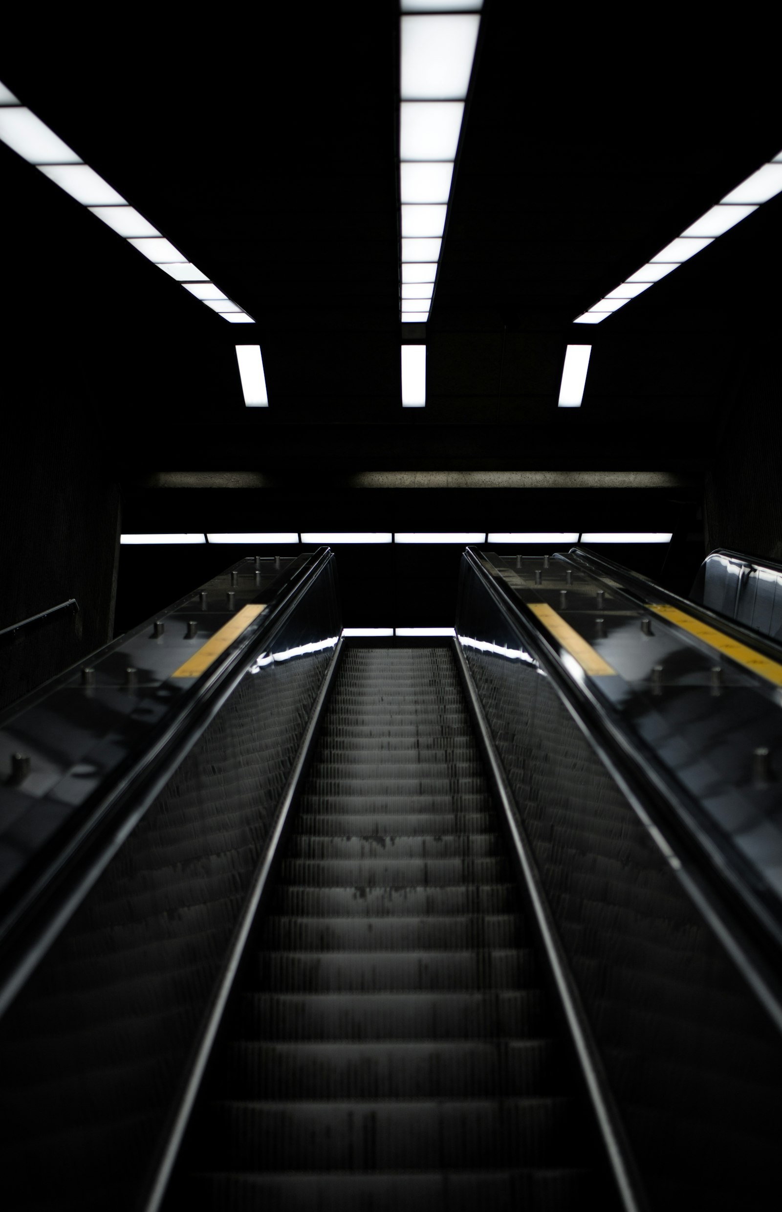 Canon EOS 6D sample photo. Black escalator photography