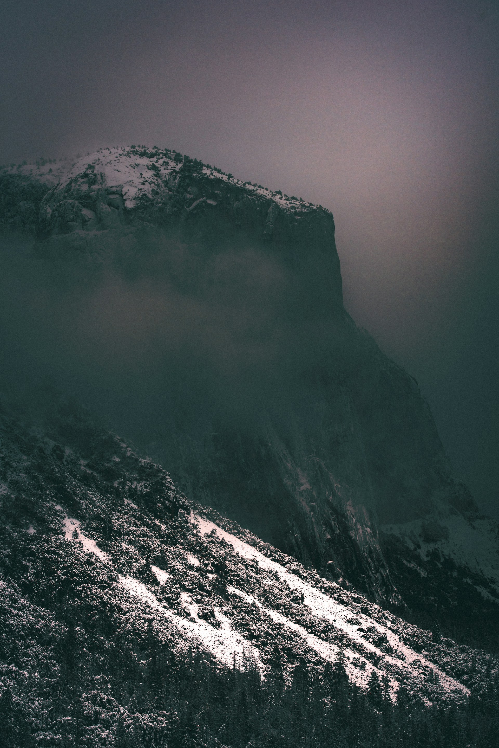 landscape photography of mountain