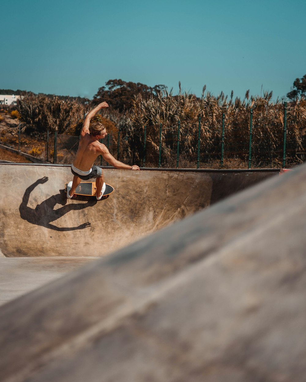 man riding cruiser board