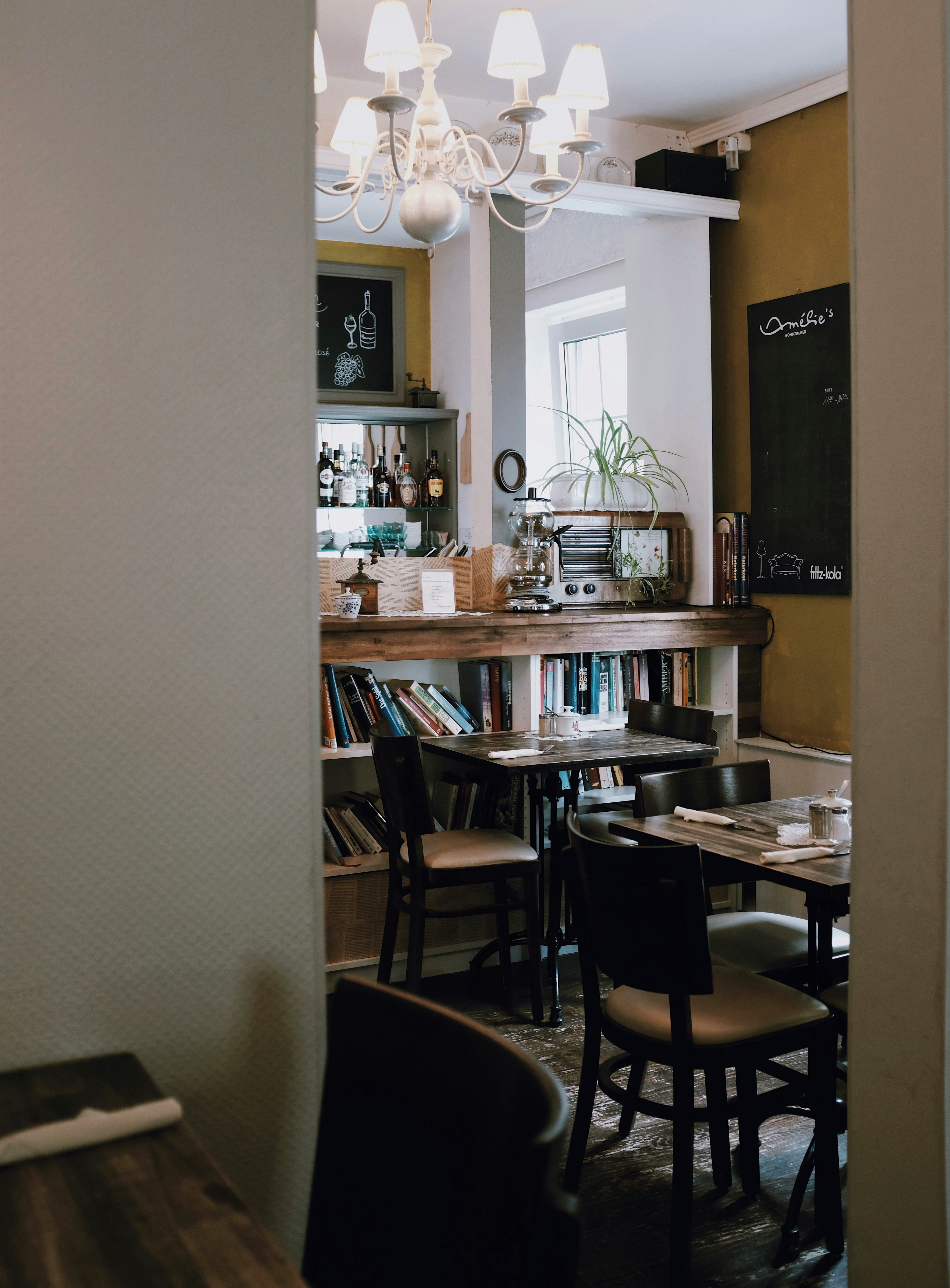 black dining set in room