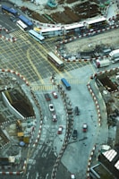 A map showing transportation routes for construction projects.