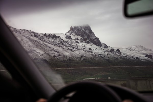 Grayscale photography of mountain — Quba, Azerbaijan