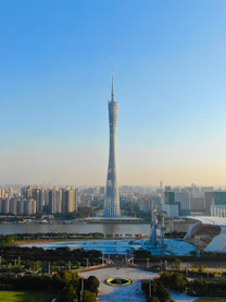 gray high-rise building under clear blue sky