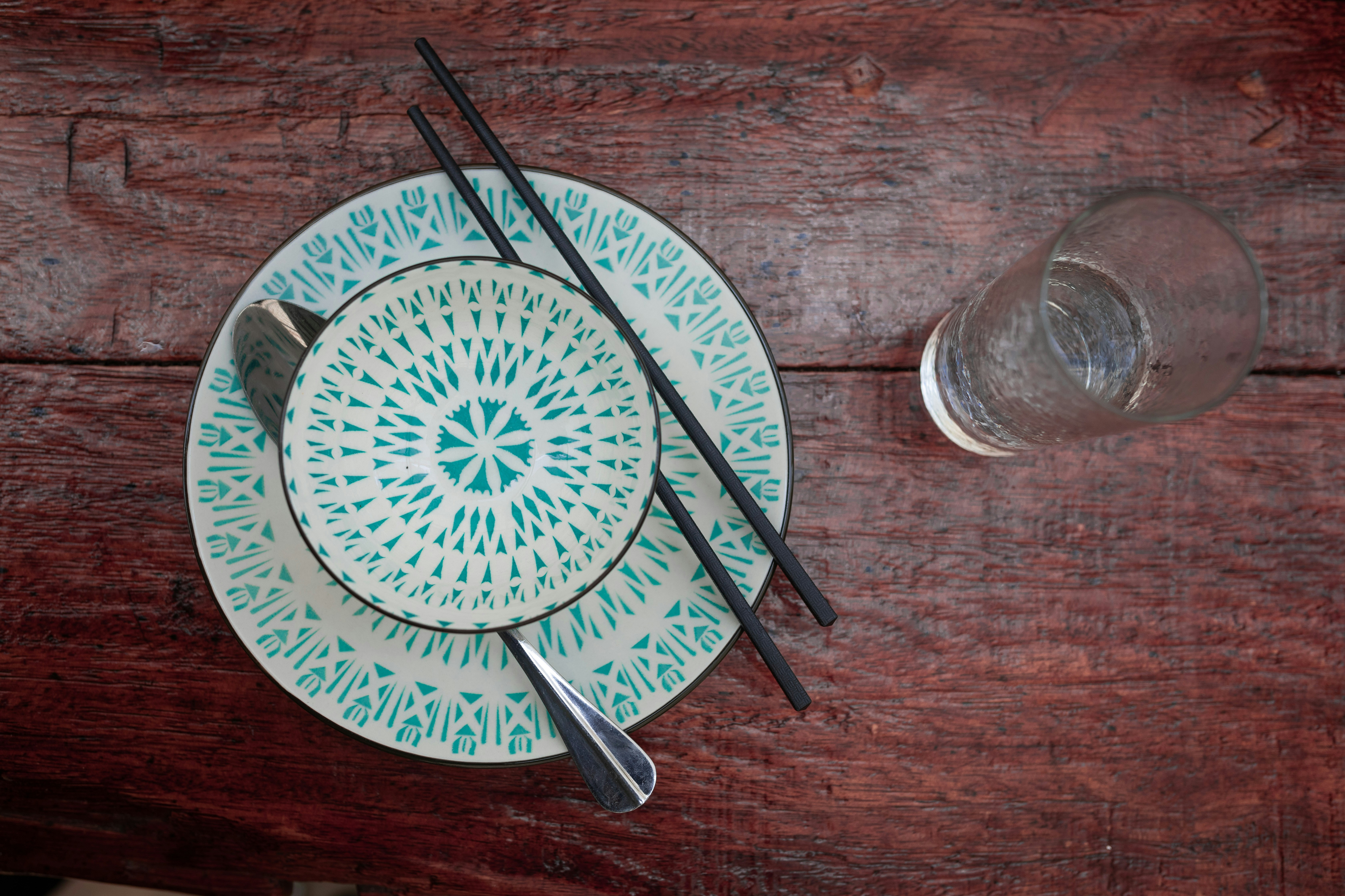 Charming Enamel Tableware Set