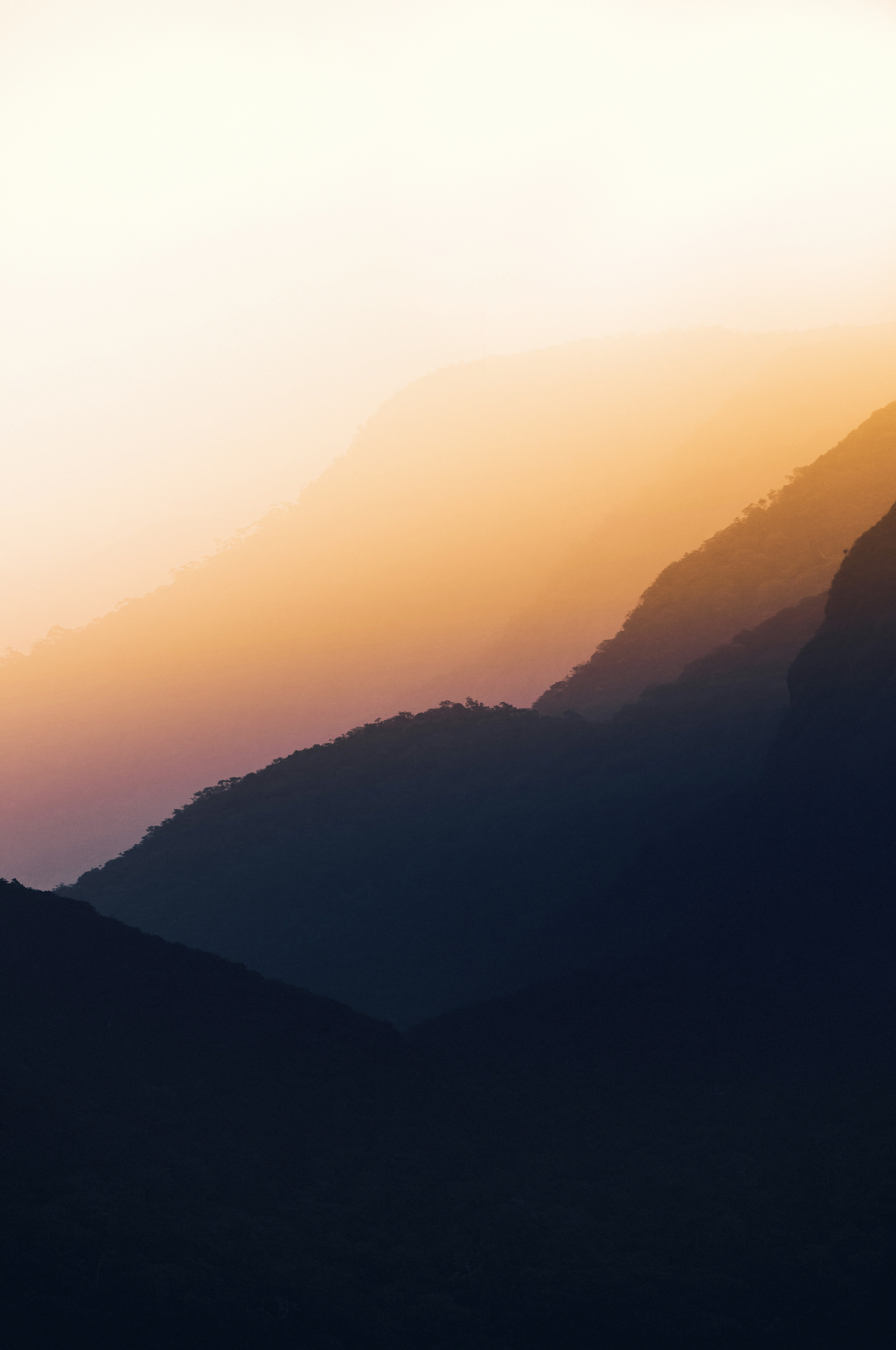 sunrise view on mountain