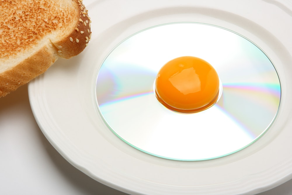 tuorlo d'uovo su compact disc
