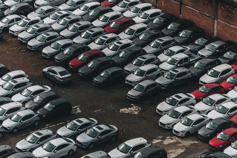 parked assorted-color vehicle during daytime