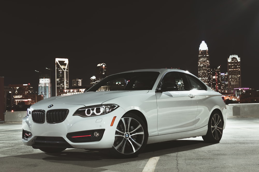 silver BMW coupe