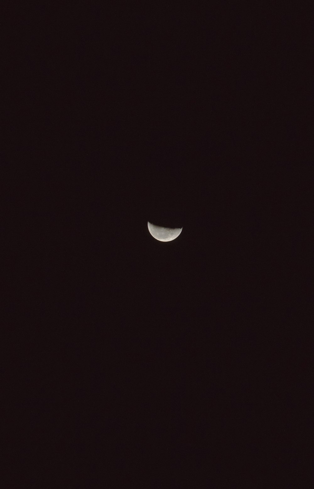 quarter moon view