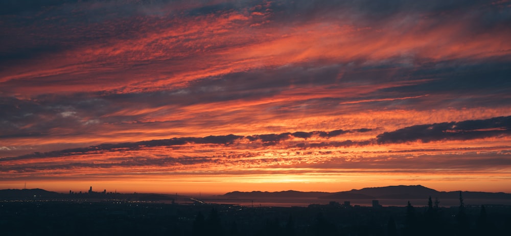 clouds during golden hour