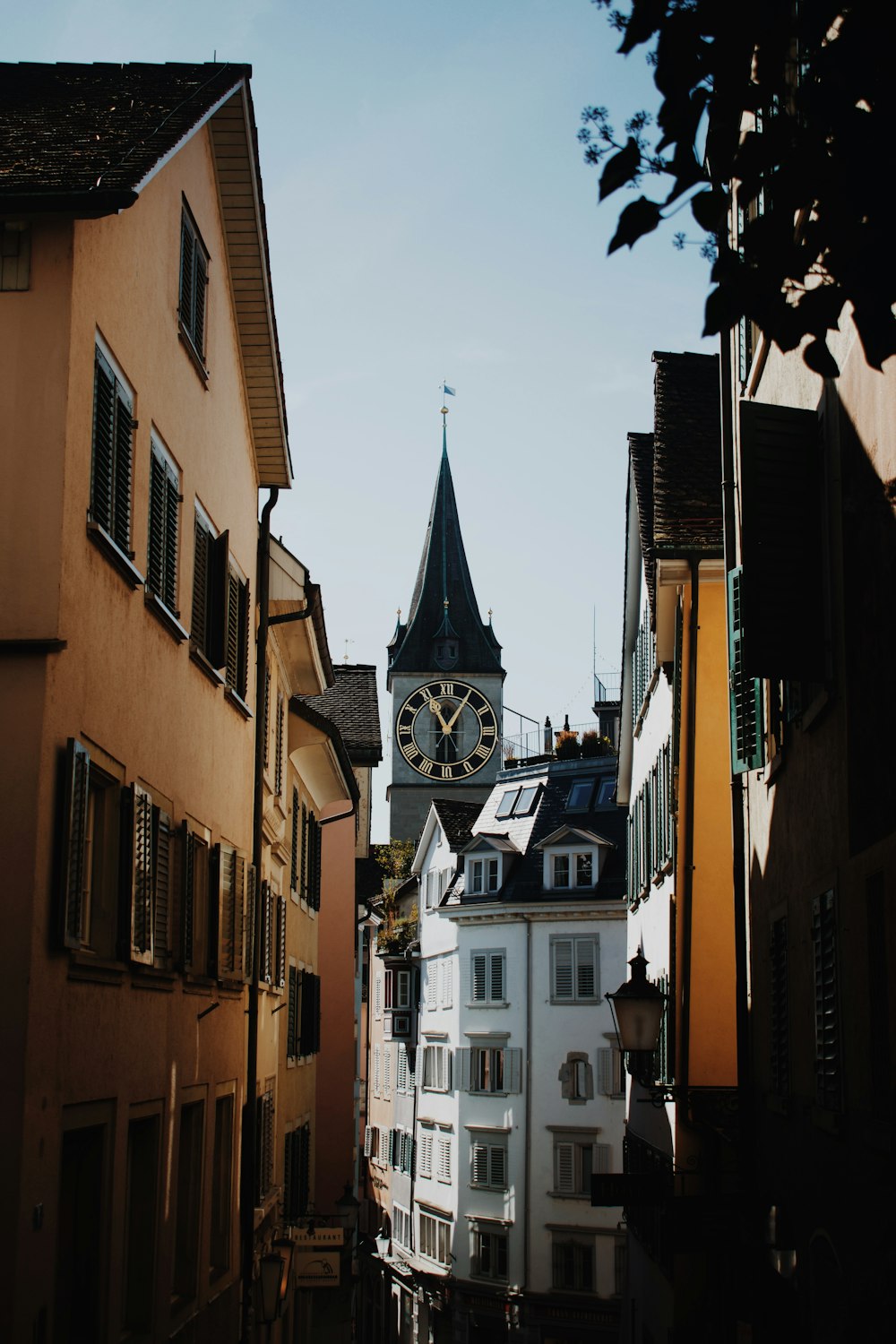 gray tower clock