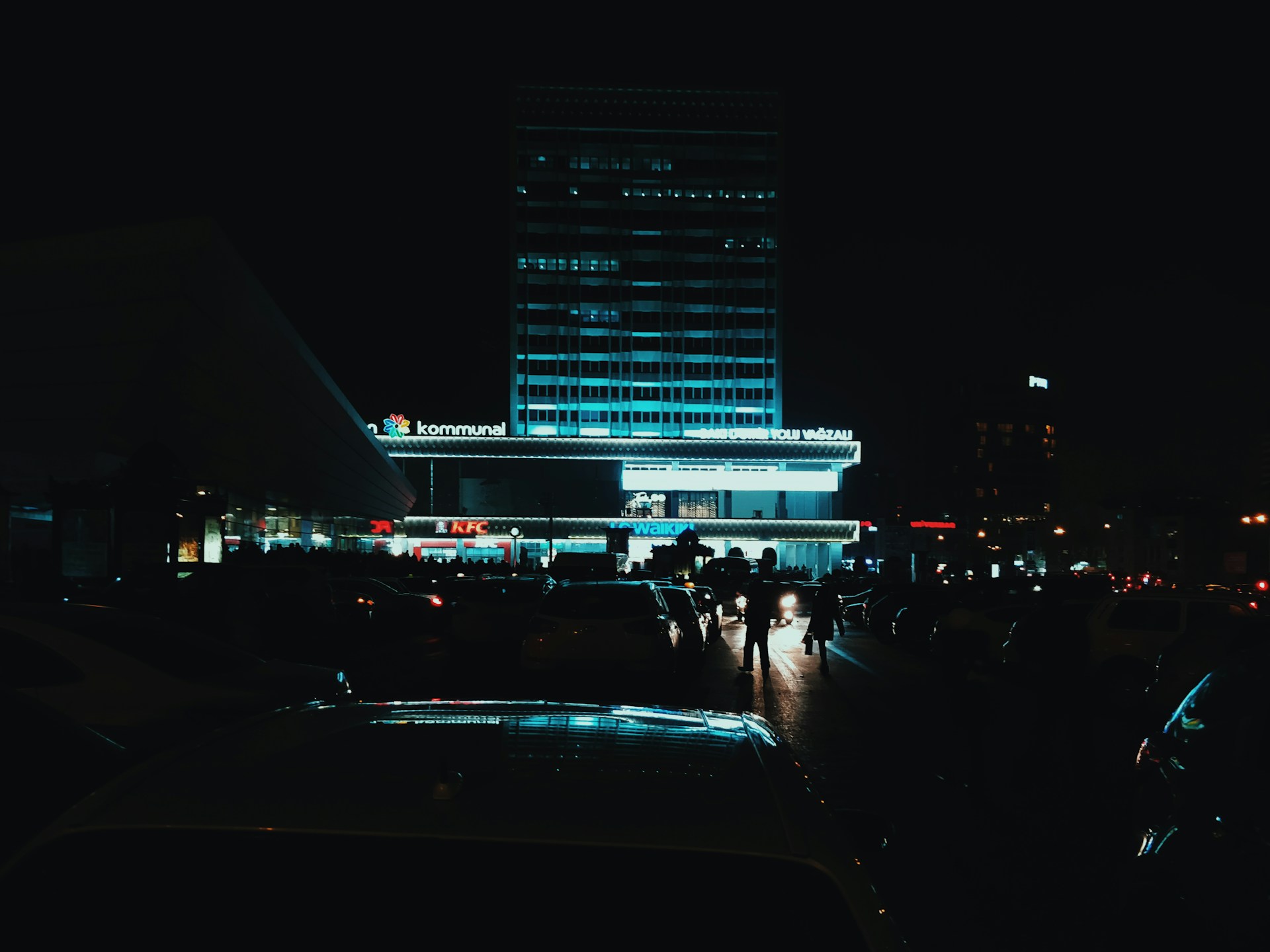people outside structure