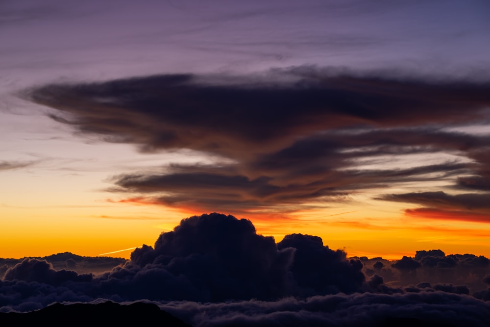 clouds during sunset