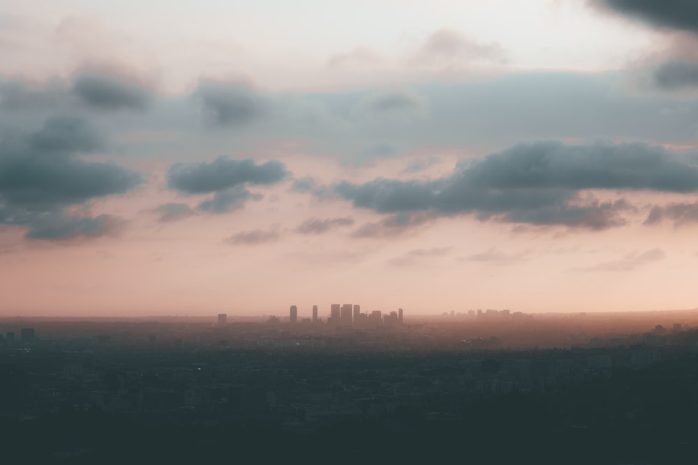 aerial photography of city during golden hour