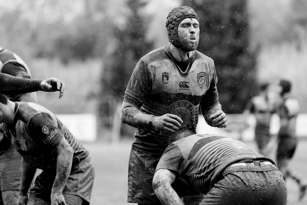 men playing rugby