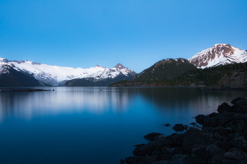 tundra mountain and body of water