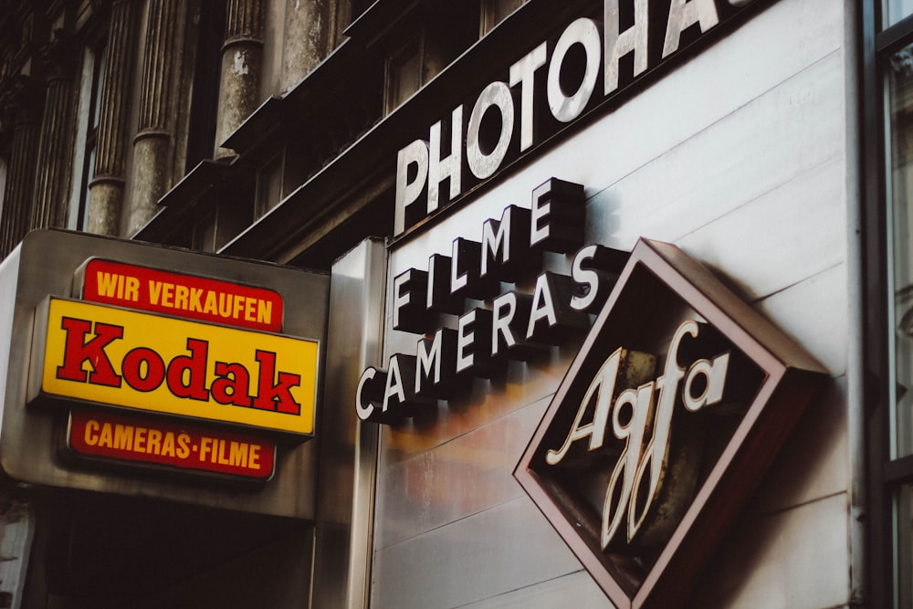 Placa de sinalização Kodak