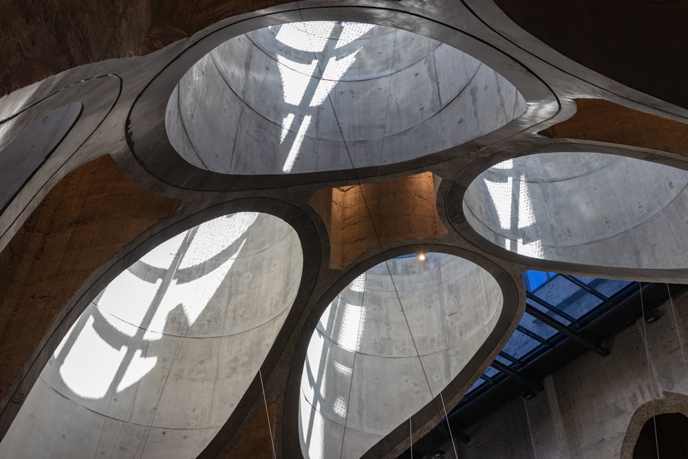 white and brown ceiling