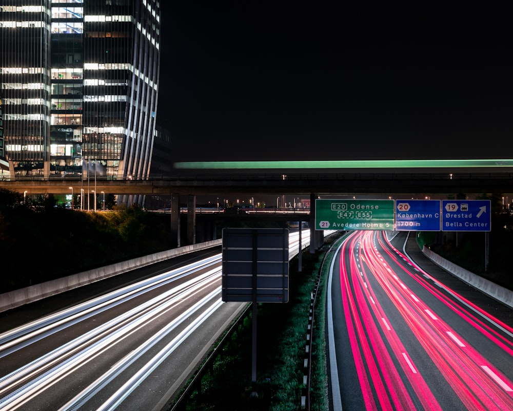 time-lapse photography during nighttime