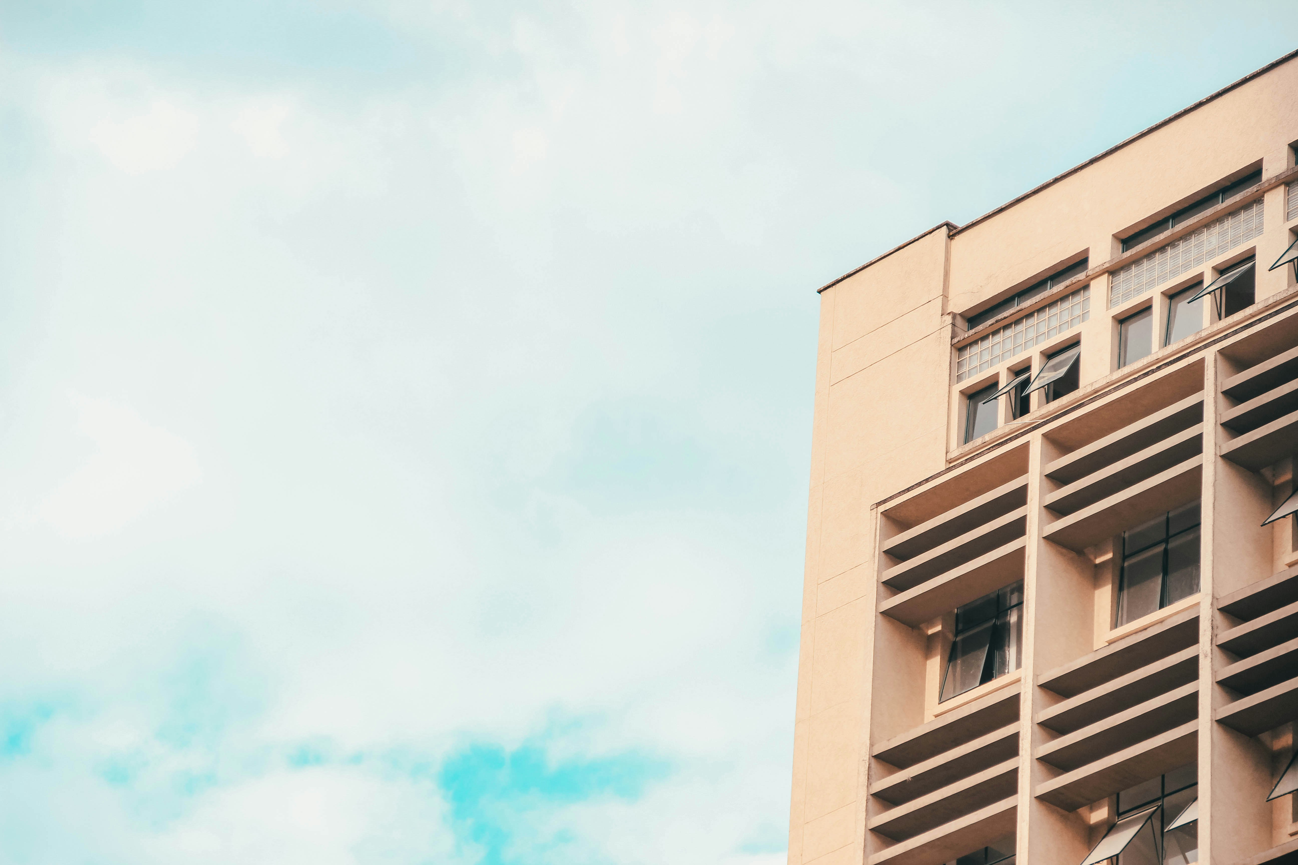 beige concrete building