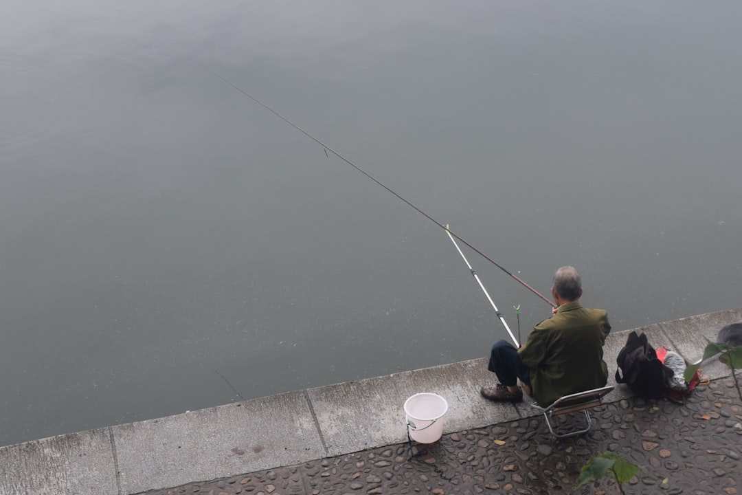 travelers stories about Recreational fishing in Binjiang Road, China