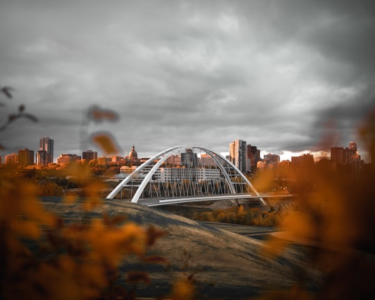 white bridge in Edmonton Canada