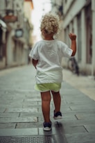 girl walking outdoors