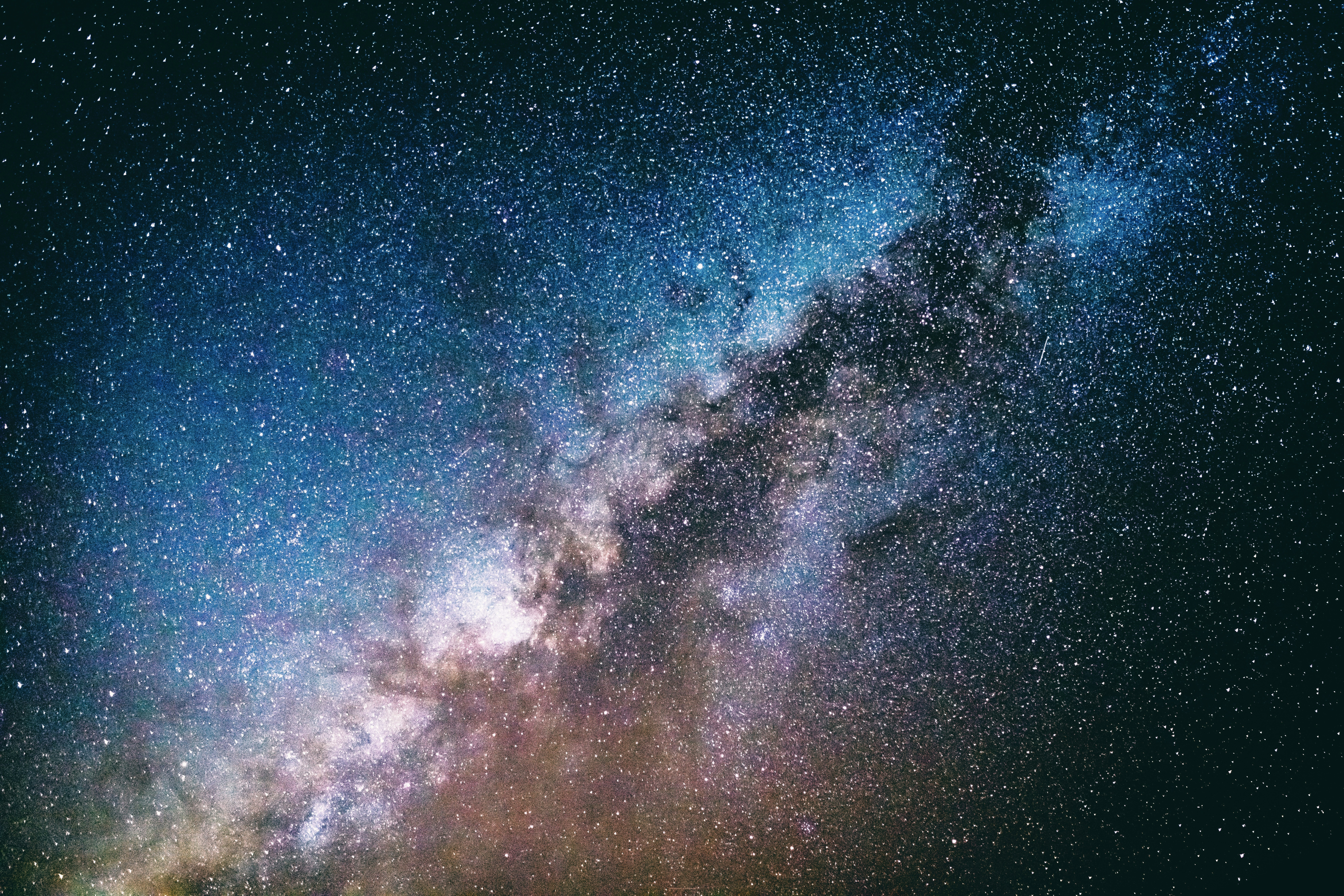 blue, black, and brown galaxy