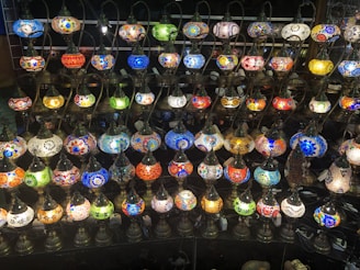 An array of decorative lamps showcasing different styles.