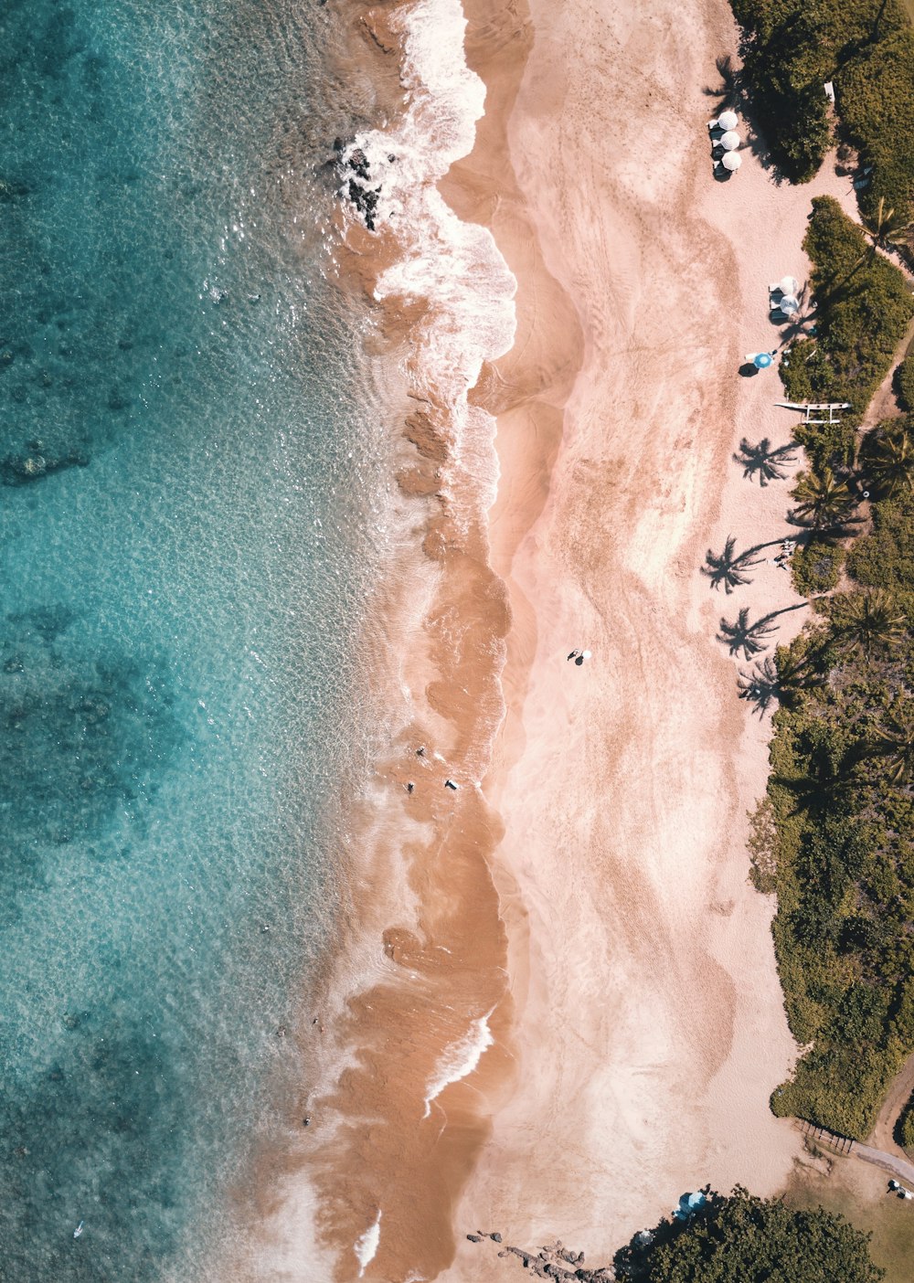 aerial view of ocean