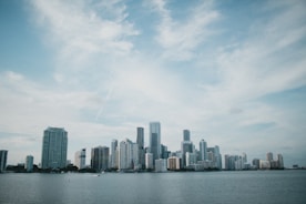 landscape photography of city beside body of water