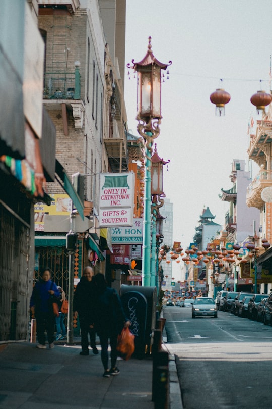 crowd walking on pathway during daytime in Chinatown United States