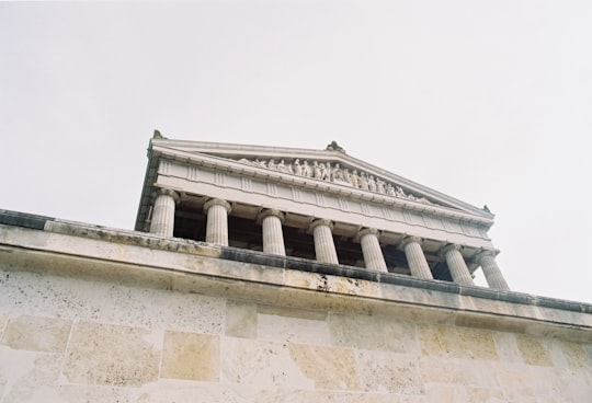 white building with columnds in Walhalla Germany