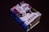 A small, thick book covered with various colorful stickers and texts, prominently featuring the word 'JESUS'. It is set against a plain dark background, enhancing the contrast of the vibrant collage on the book cover.