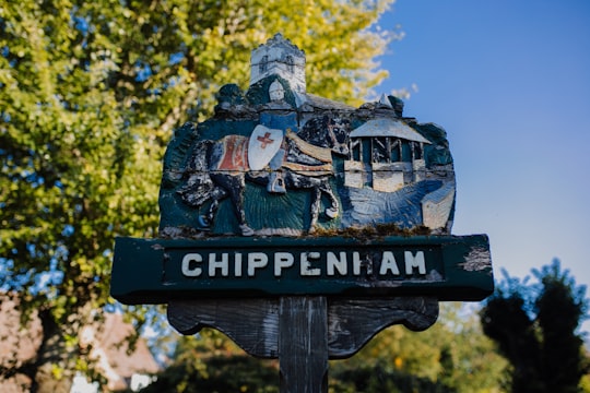 green Chippenha signage in Chippenham United Kingdom