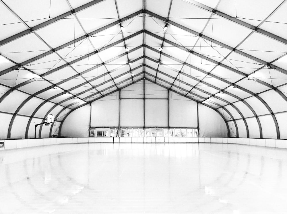 view of empty covered court