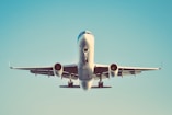 white airplane