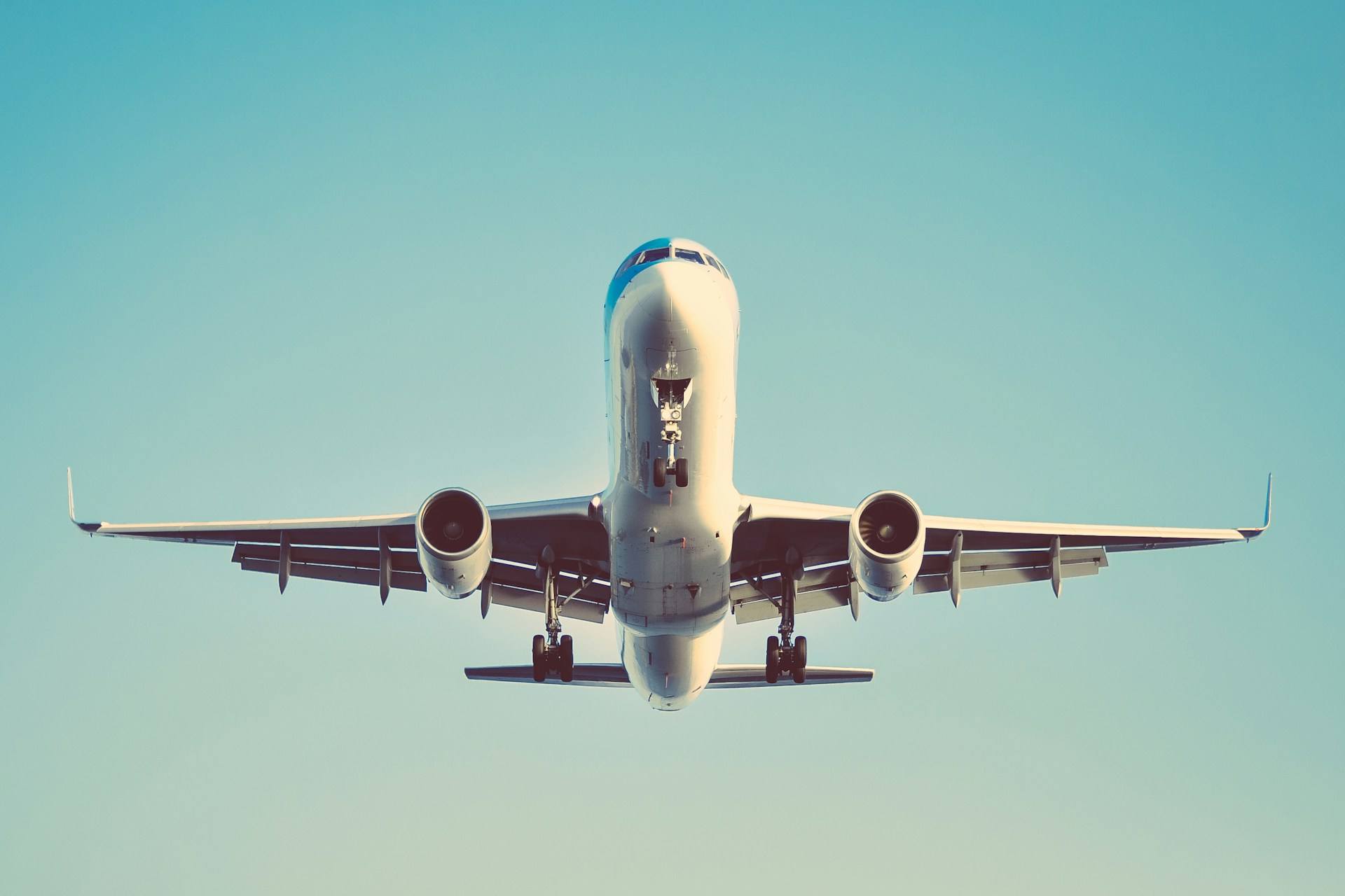 white airplane