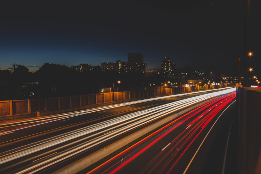 buildings at night