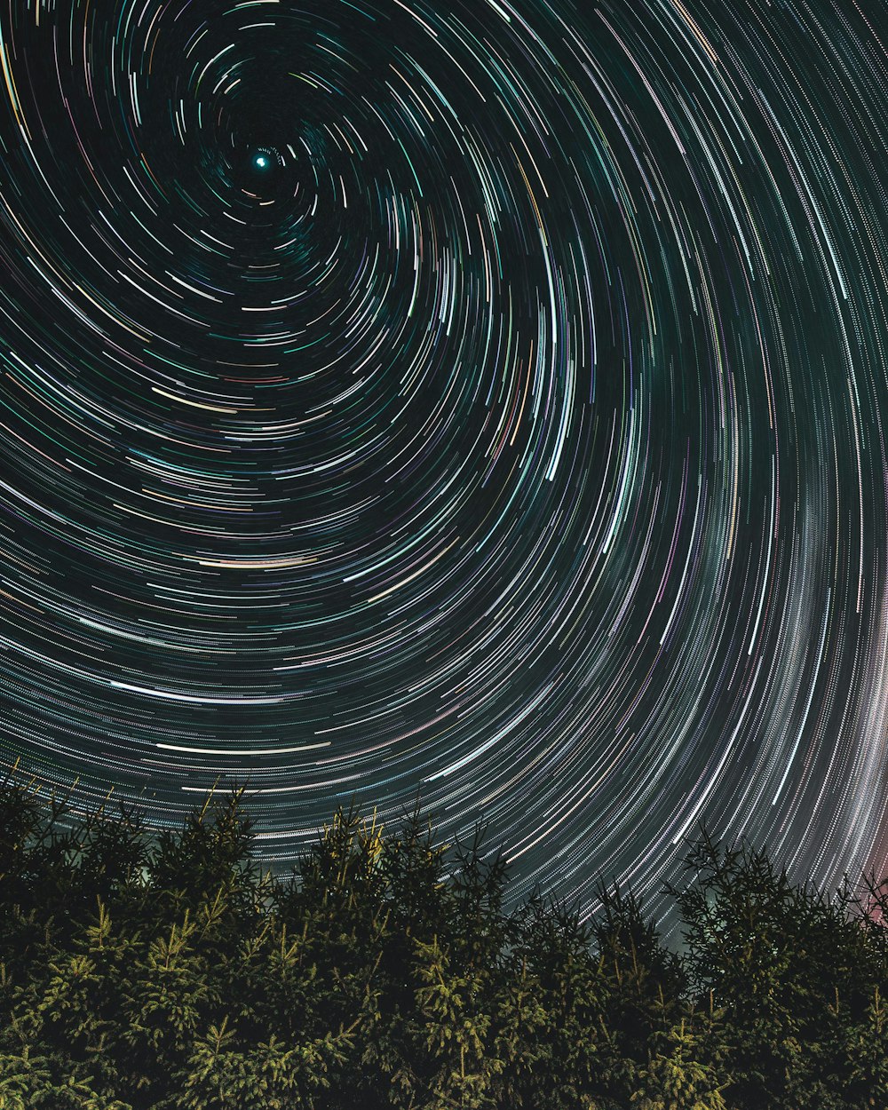 Photographie en accéléré d’étoiles filantes