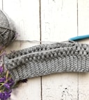 gray knit textile and gray yard