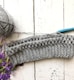 gray knit textile and gray yard