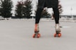 person skating on road